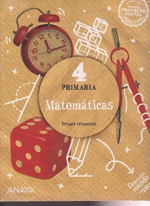 Immagine del venditore per Matemticas 4 (Operacin Mundo). Primer trimestre + segundo trimestre + tercer trimestre. Incluye licencia 12 meses proyecto digital. venduto da La Librera, Iberoamerikan. Buchhandlung