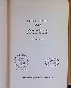 Seller image for Southeast Asia: Illusion and Reality in Politics and Economics. for sale by books4less (Versandantiquariat Petra Gros GmbH & Co. KG)