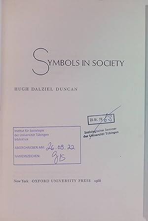 Seller image for Symbols in Society for sale by books4less (Versandantiquariat Petra Gros GmbH & Co. KG)