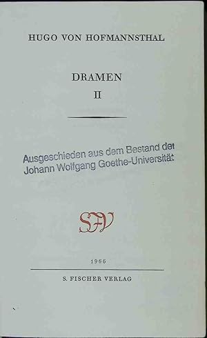 Gesammelte Werke - Dramen II.