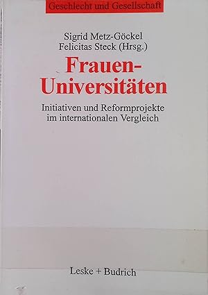 Bild des Verkufers fr Frauenuniversitten : Initiativen und Reformprojekte im internationalen Vergleich. Geschlecht & Gesellschaft ; Bd. 7 zum Verkauf von books4less (Versandantiquariat Petra Gros GmbH & Co. KG)