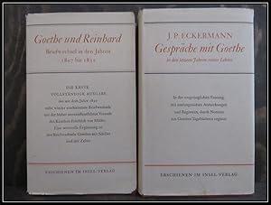 Bild des Verkufers fr Gesprche mit Goethe in den letzten Jahren seines Lebens. Goethe und Reinhard. Briefwechsel in den Jahren 1807-1832. zum Verkauf von Antiquariat Johann Forster