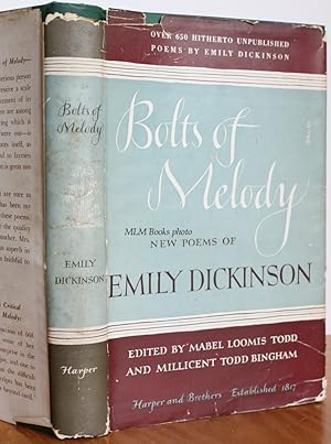 Image du vendeur pour Bolts of Melody: New Poems of Emily Dickinson mis en vente par Ulysses Books, Michael L. Muilenberg, Bookseller