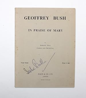 Seller image for An Original Musical Programme for Bridport Musical Club Signed by Isobel Baillie and Wainwright Morgan. Further Writing to the Rear in Isobels hand for sale by Lasting Words Ltd