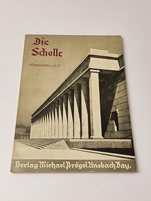 Imagen del vendedor de Die Scholle : Monatshefte fr aufbauende Arbeit in Erziehung und Unterricht - 13. Jahrgang, September 1937, 12. Heft a la venta por BcherBirne