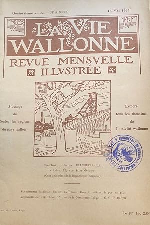 Seller image for La Vie wallonne .Revue mensuelle illustre (14-15me anne 1934 ,N9,12,2,4) for sale by La Redoute