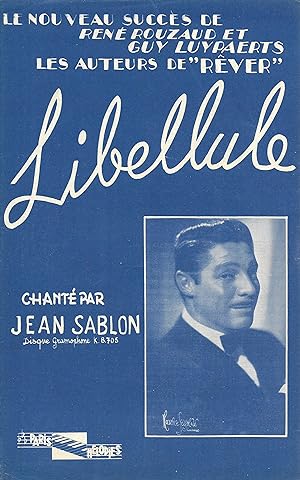 Partition de "Libellule", chanson créée par Jean Sablon