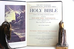 Seller image for Holy Bible - The New Standard Alphabetical Indexed Bible - School and Library Reference Edition - Blue Ribbon Edition - Red Letter for sale by Arches Bookhouse
