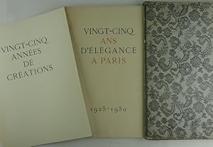 Seller image for VINGT-CINQ ANS D'ELEGANCE A PARIS 1925-1950. for sale by Librairie Christian Chaboud