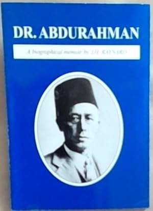 Seller image for Dr. Abdurahman: a biographical Memoir for sale by Chapter 1