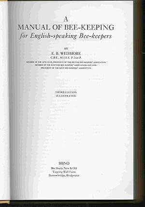 A Manual of Bee-keeping for English-speaking Bee-keepers