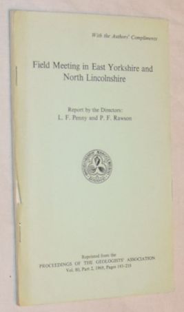 Image du vendeur pour Field Meeting in East Yorkshire and North Lincolnshire: Report by the Directors mis en vente par Nigel Smith Books