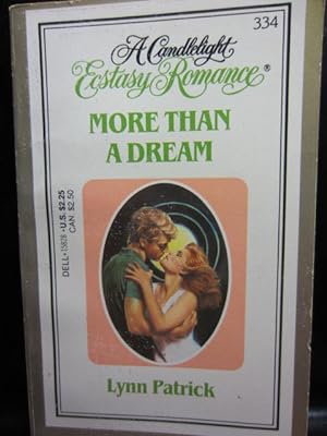 Seller image for MORE THAN A DREAM (Candlelight Ecstasy Romance #334) for sale by The Book Abyss