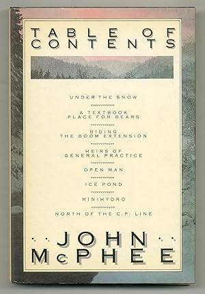 Imagen del vendedor de Table of Contents a la venta por Between the Covers-Rare Books, Inc. ABAA