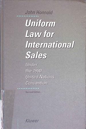 Immagine del venditore per Uniform Law for International Sales under the 1980 United Nations Convention. venduto da books4less (Versandantiquariat Petra Gros GmbH & Co. KG)