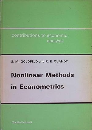 Bild des Verkufers fr Nonlinear Methods in Econometrics. Contributions to Economic Analysis,77. zum Verkauf von books4less (Versandantiquariat Petra Gros GmbH & Co. KG)