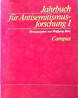 Bild des Verkufers fr Jahrbuch fr Antisemitismusforschung 1. zum Verkauf von books4less (Versandantiquariat Petra Gros GmbH & Co. KG)