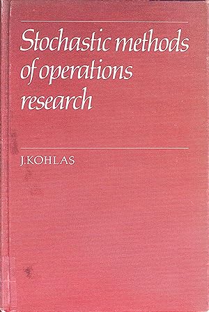Immagine del venditore per Stochastic Methods of Operations Research venduto da books4less (Versandantiquariat Petra Gros GmbH & Co. KG)