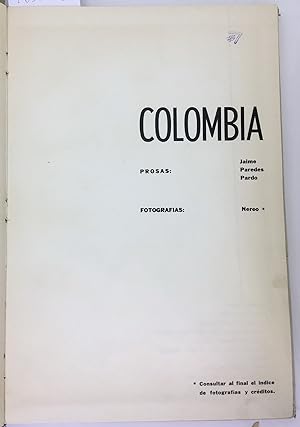 Image du vendeur pour Colombia Historia Y Estamps, Jaime Paredes Pardo- Nereo mis en vente par biblioaxes