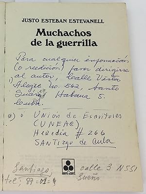 Imagen del vendedor de Muchachos de la guerrilla, Justo Esteban Estevanell a la venta por biblioaxes