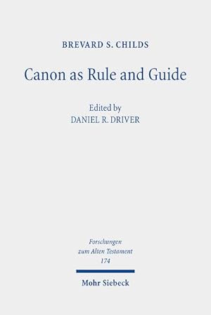 Imagen del vendedor de Canon as Rule and Guide a la venta por BuchWeltWeit Ludwig Meier e.K.