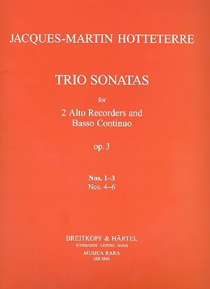 Bild des Verkufers fr Triosonaten op. 3/1-3 zum Verkauf von CONTINUO Noten-Buch-Versand