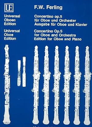 Seller image for Concertino Op. 5 for Oboe and Orchestra for sale by CONTINUO Noten-Buch-Versand