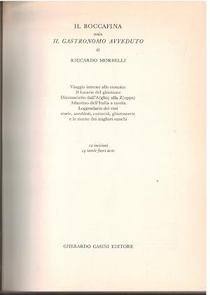 Seller image for Il Boccafina ossia il gastronomo avveduto for sale by Books di Andrea Mancini