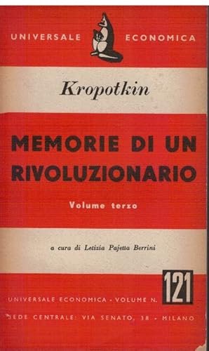 Seller image for Memorie di un rivoluzionario Volume terzo for sale by Books di Andrea Mancini