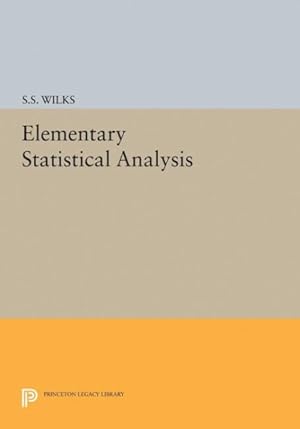 Imagen del vendedor de Elementary Statistical Analysis a la venta por GreatBookPricesUK