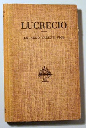 Imagen del vendedor de LUCRECIO - Barcelona 1949 a la venta por Llibres del Mirall