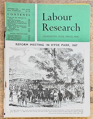 Seller image for Labour Research October 1954 / Notes on the National Income/ Facts On Formosa/ The Path to Promotion/ Trades Union Congress, 1954 / American Anti-labour Law / Social Service News - National Insurance - National Assistance for sale by Shore Books