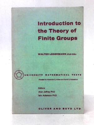 Seller image for Introduction to the Theory of Finite Groups for sale by World of Rare Books