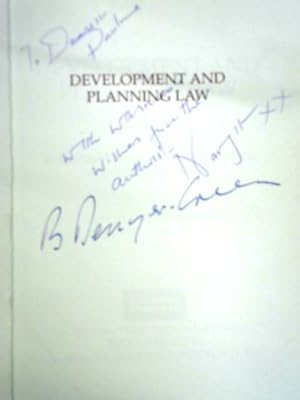 Imagen del vendedor de Development and Planning Law a la venta por World of Rare Books