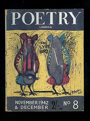 Bild des Verkufers fr POETRY (LONDON) - A Bi-Monthly of Modern Verse and Criticism: Vol. 2, No. 8 - November-December 1942 KEITH DOUGLAS, EMANUEL LITVINOFF, FRANCIS KING, HENRY MOORE (Cover) - a near fine copy zum Verkauf von Orlando Booksellers