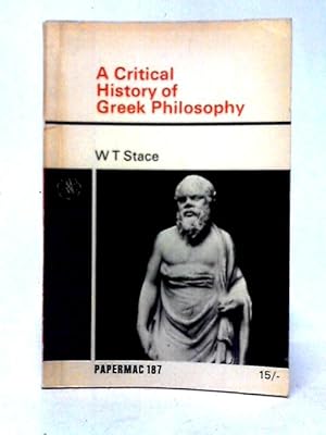 Imagen del vendedor de Critical History of Greek Philosophy (Papermacs S.) a la venta por World of Rare Books