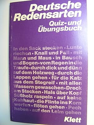 Bild des Verkufers fr Deutsche Redensarten Quiz- u. bungsbuch zum Verkauf von Books.Unlimited