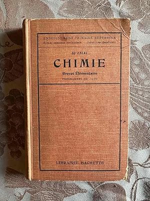 Imagen del vendedor de Chimie BREVET ELEMENTAIRE - PROGRAMMES DE 1920 a la venta por Dmons et Merveilles