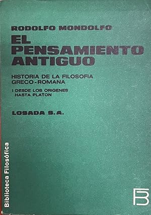 Imagen del vendedor de EL PENSAMIENTO ANTIGUO a la venta por Ababol libros y regalos