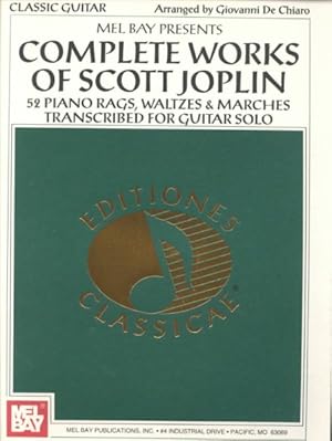 Immagine del venditore per Mel Bay Presents Complete Works of Scott Joplin : 52 Piano Rags, Waltzes & Marches Transcribed for Guitar Solo venduto da GreatBookPricesUK