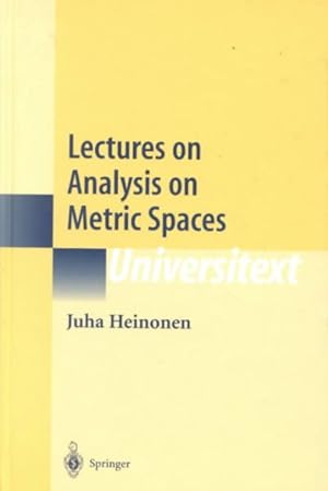 Immagine del venditore per Lectures on Analysis on Metric Spaces venduto da GreatBookPricesUK