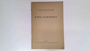 Imagen del vendedor de Katja Kabanowa" Opera in 3 Acts. Libretto. a la venta por Goldstone Rare Books