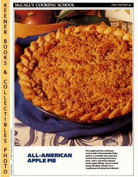 McCall's Cooking School Recipe Card: Pies, Pastry 40 - Dutch Apple Pie : Replacement McCall's Rec...