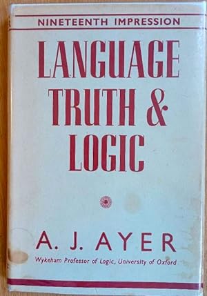 LANGUAGE, TRUTH AND LOGIC