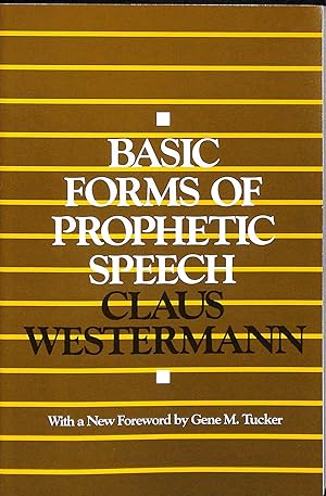 Immagine del venditore per Basic Forms of Prophetic Speech venduto da M Godding Books Ltd