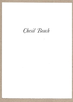 Image du vendeur pour Chesil Beach [Prospectus] mis en vente par The Bookshop at Beech Cottage