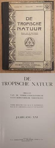 Bild des Verkufers fr De Tropische Natuur, XXI / 21e jaargang. zum Verkauf von Frans Melk Antiquariaat