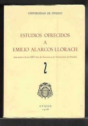 Imagen del vendedor de Estudios ofrecidos a Emilio Alarcos Llorach (con motivo de sus XXV aos de docencia en la Universidad de Oviedo). Tomo 2. a la venta por La Librera, Iberoamerikan. Buchhandlung