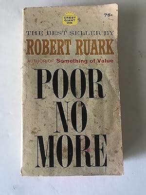 Seller image for Poor No More for sale by Sheapast Art and Books
