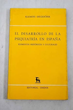 Seller image for El desarrollo de la psiquiatra en Espaa for sale by Alcan Libros